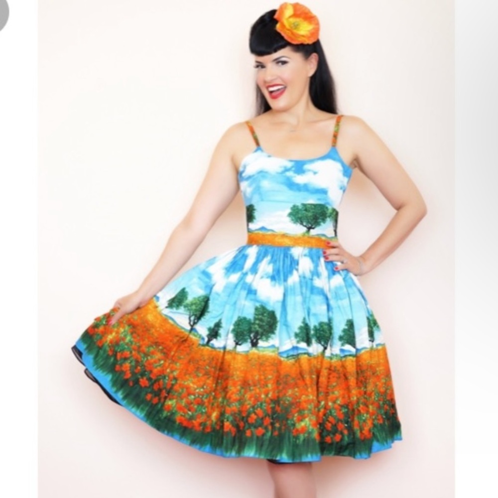 Bernie Dexter Chelsea Dress in Poppy Field XL